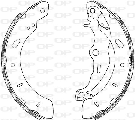 OPEN PARTS Bremžu loku komplekts BSA2237.00